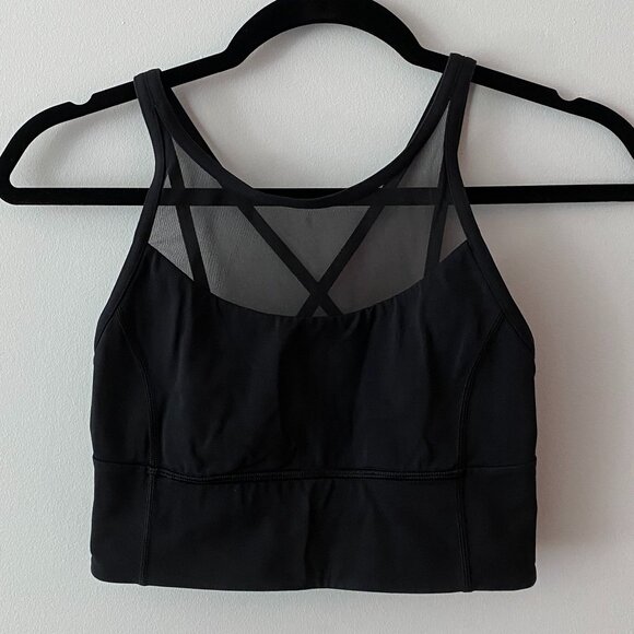 Lululemon Black Sports Bra Size 4 - Picture 1 of 3